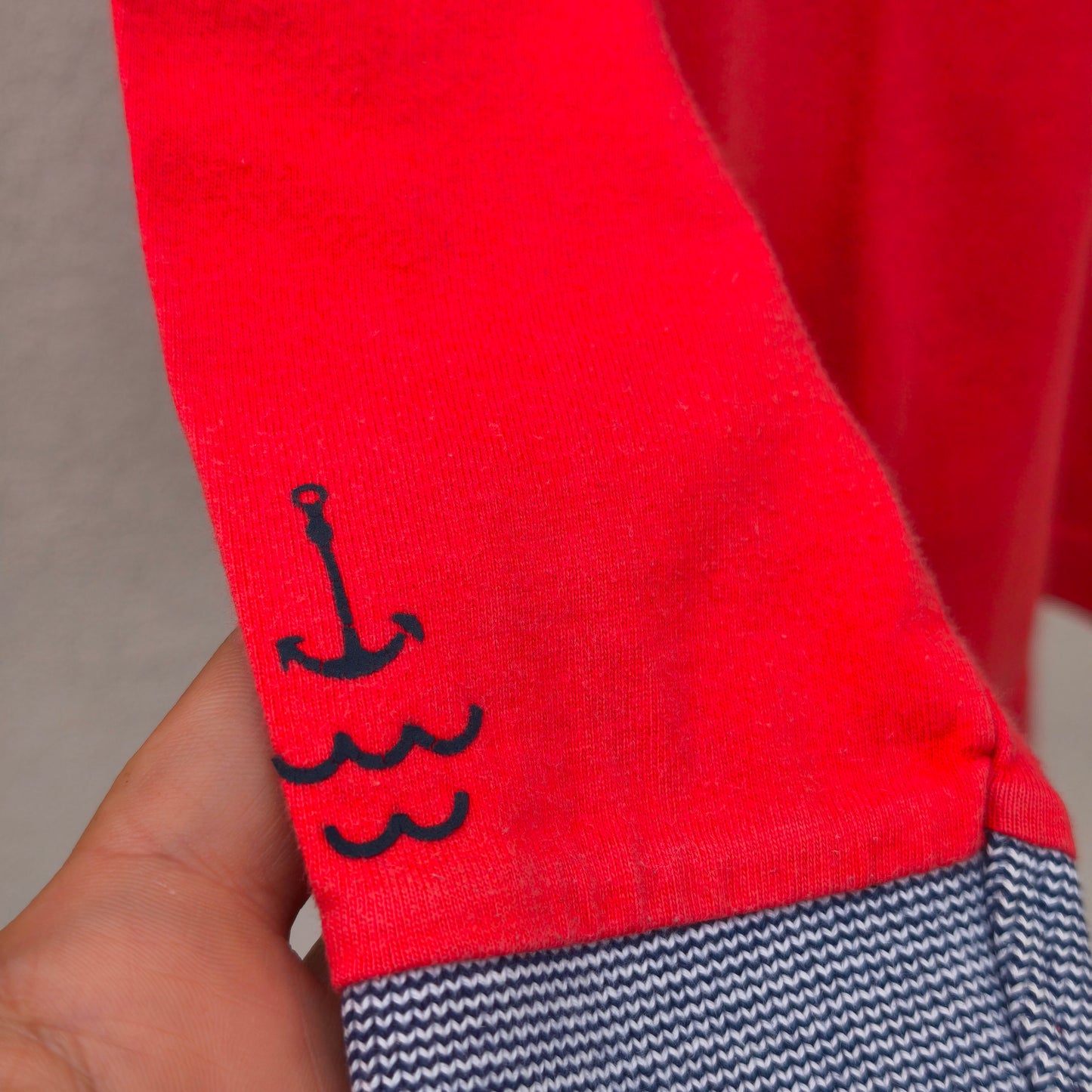 Polo de Manga Comprida Mayoral Vermelho – Estilo Náutico