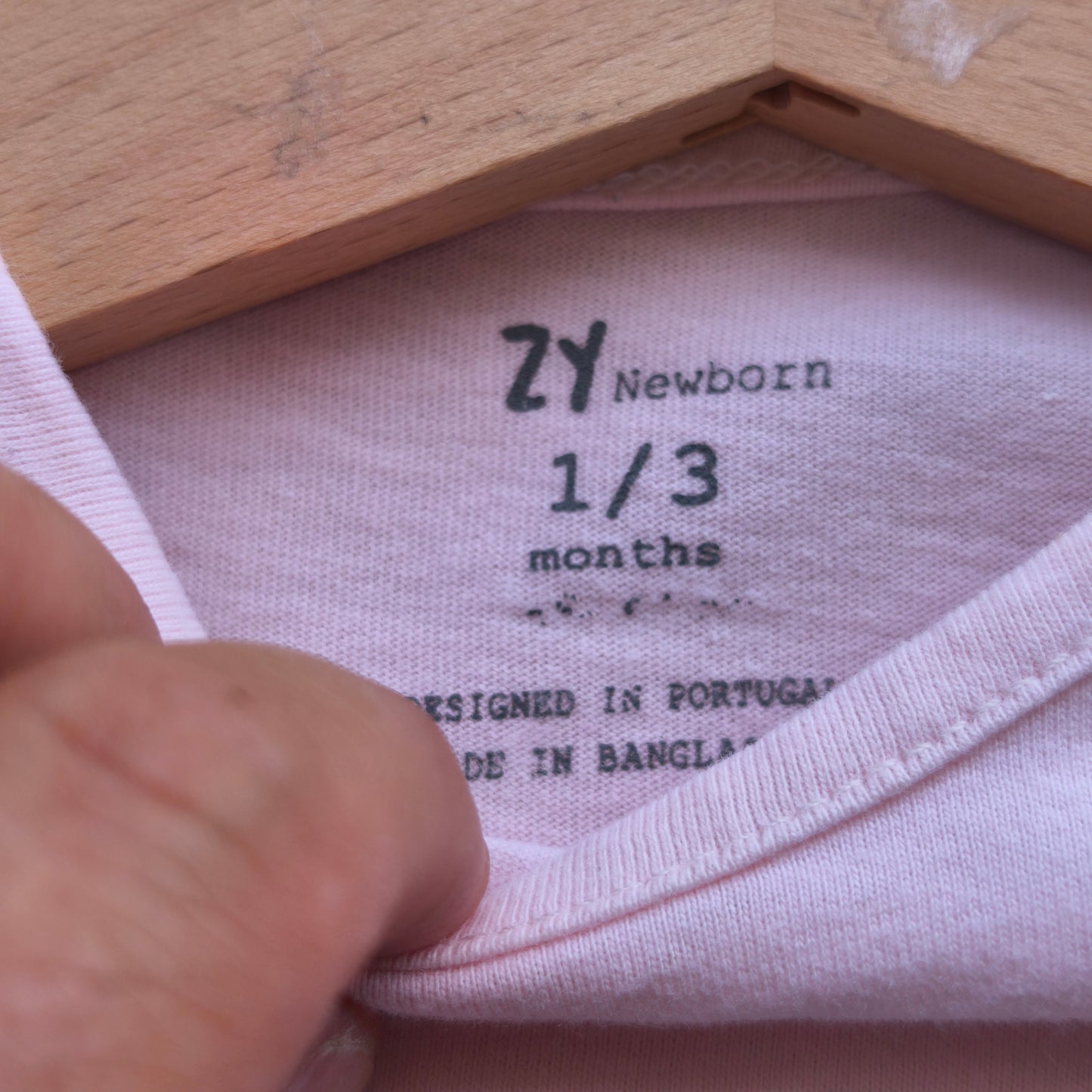 Camisola Rosa ZY Newborn "Jardinagem" – 1-3 Meses