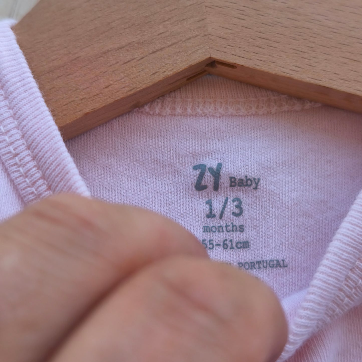 Conjunto de Verão Pekkle: T-shirt Nuvem Lilás e Body Rosa – 3 Meses