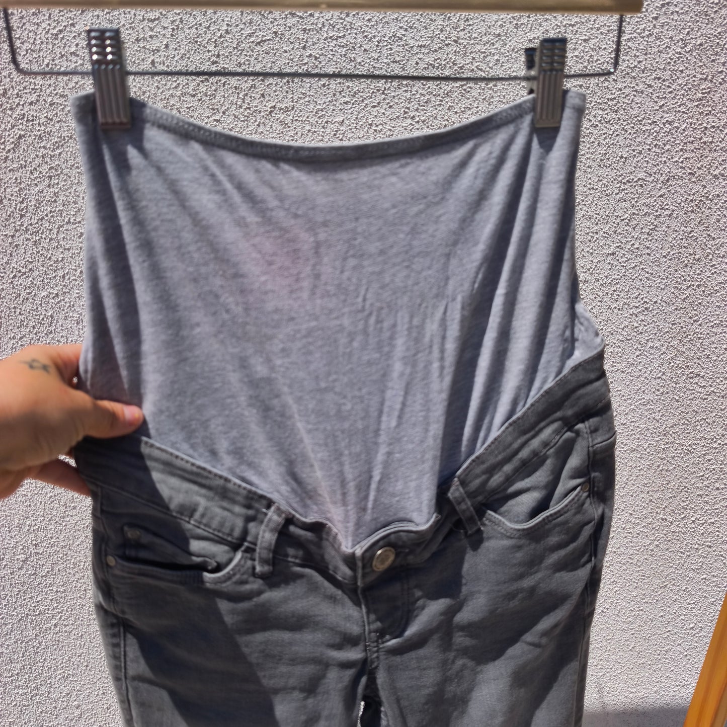 Calças de Ganga Pré-Mamã Cinza Esmara – Tamanho 34