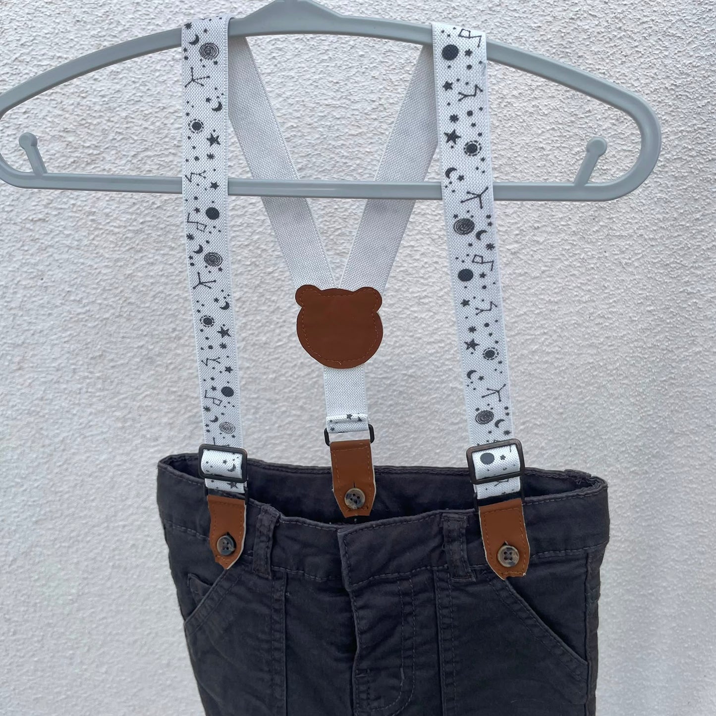 Calças com Suspensórios Urso Orchestra – 18M (81 cm)