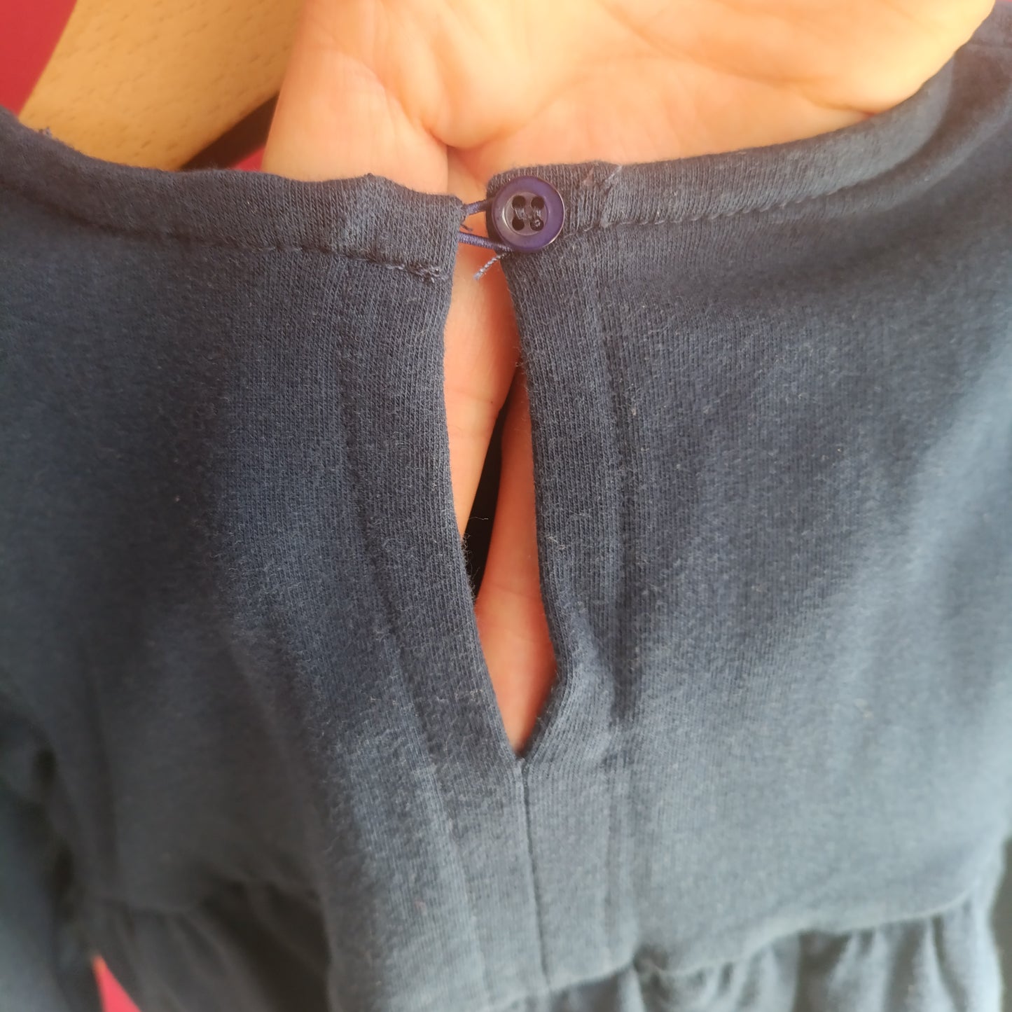 Vestido / Túnica de Algodão Azul-Marinho –