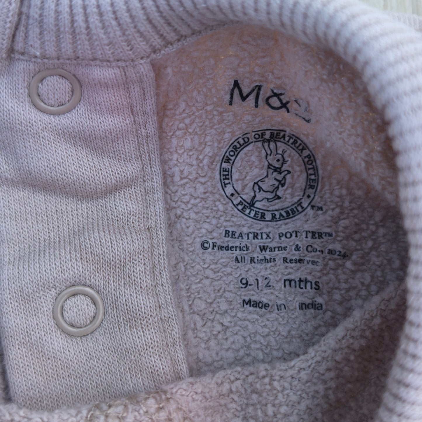 Sweat-shirt / Camisola Beatrix Potter "Peter Rabbit" Lilás – 9-12 Meses