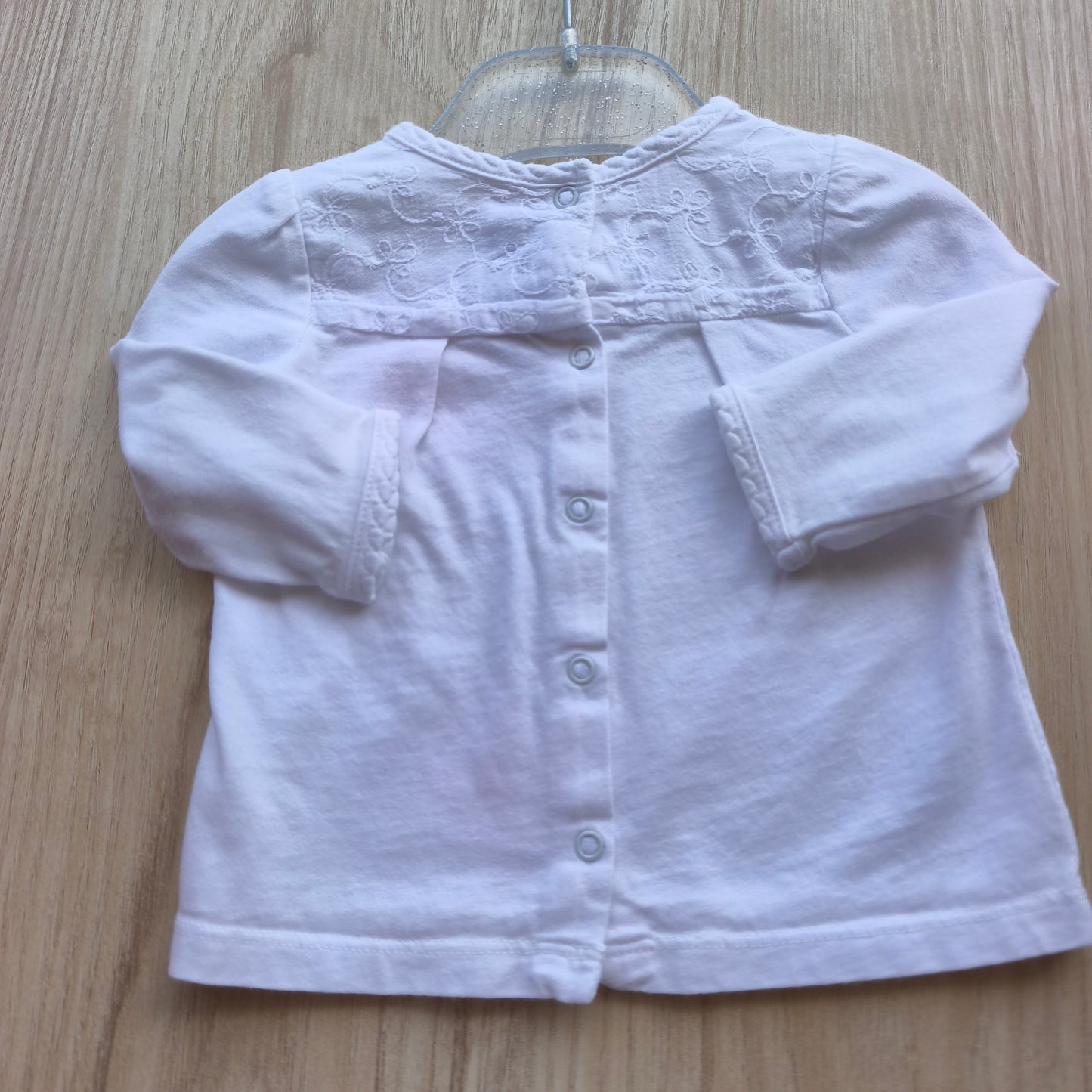 Blusa Sergent Major Branca com Estampa Ilustrada e Botões – 3 Meses (59 cm)