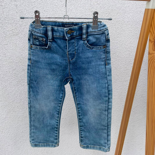 Calça Jeans Azul Médio - Mayoral 12-24 meses