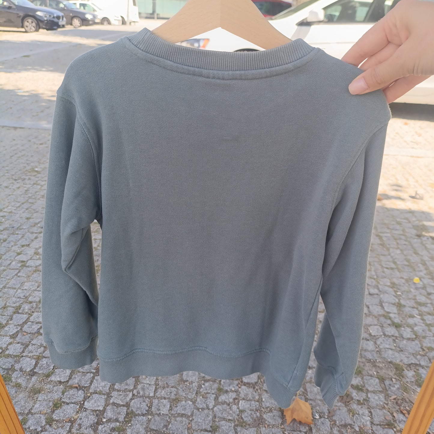 Sweatshirt de Menino ZY Verde-Seco com Texto em Relevo 5-6 anos