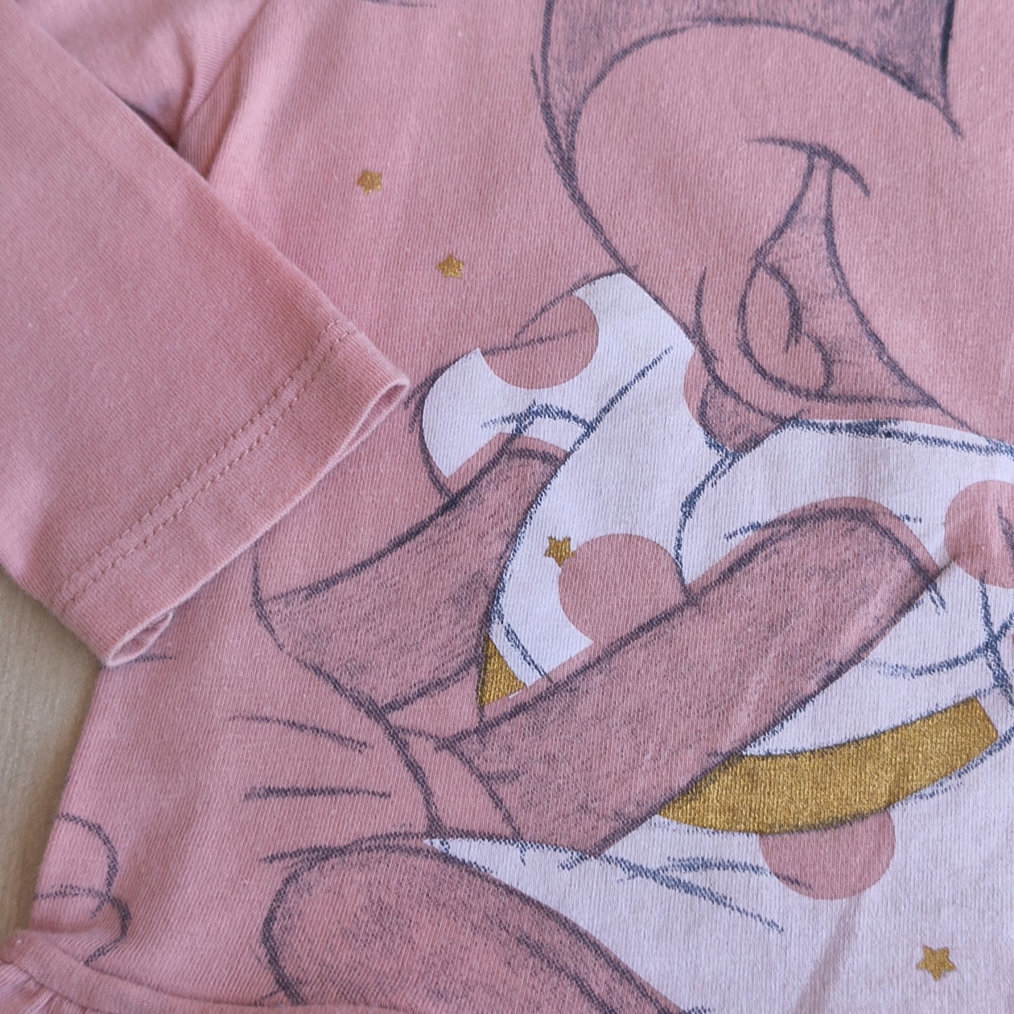 Camisola Zippy Disney Minnie Mouse Rosa-Velho com Folho – 6/12 meses