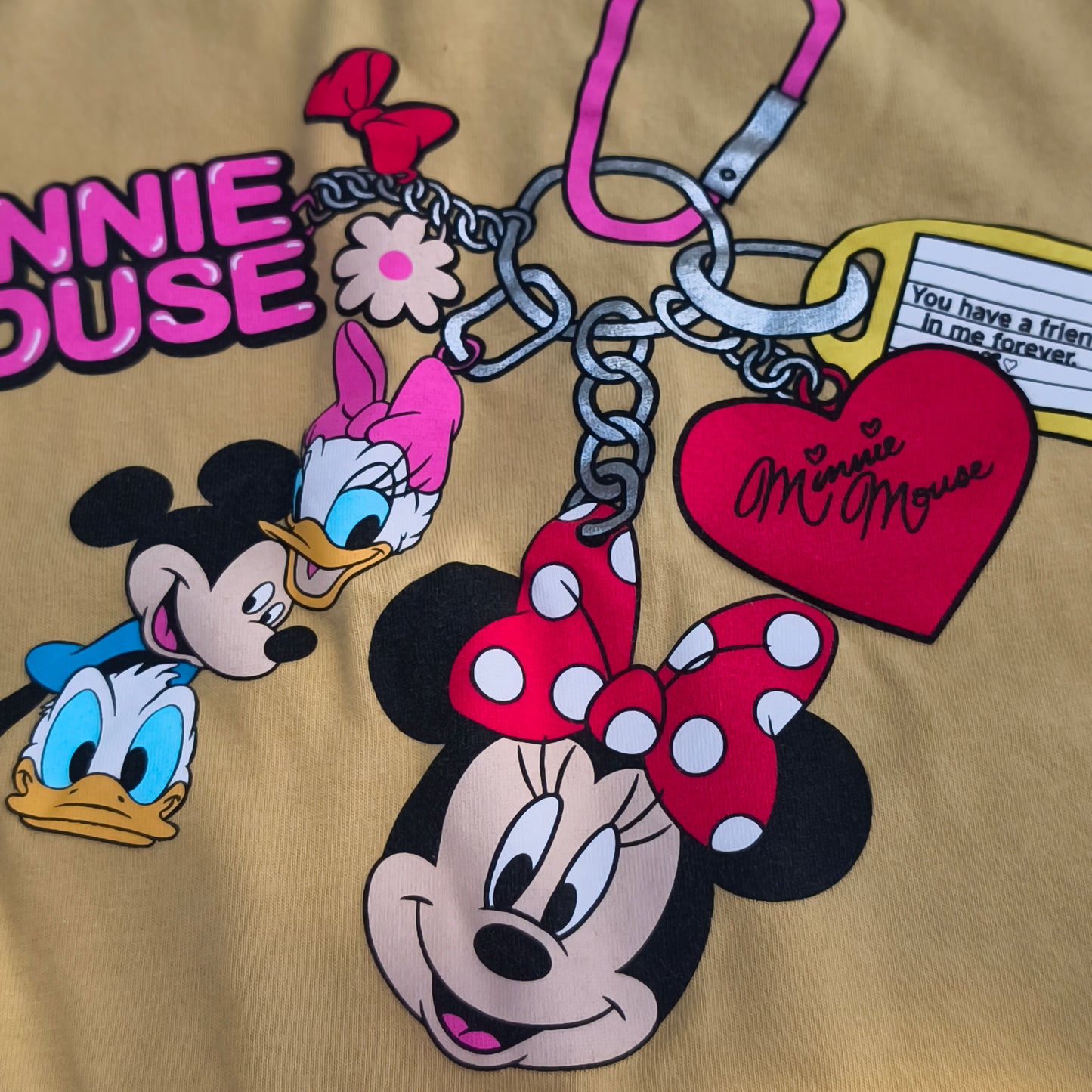 Sweat-shirt / Camisola Zara Kids "Minnie Mouse & Friends" Mostarda – 4-5 Anos (110 cm)