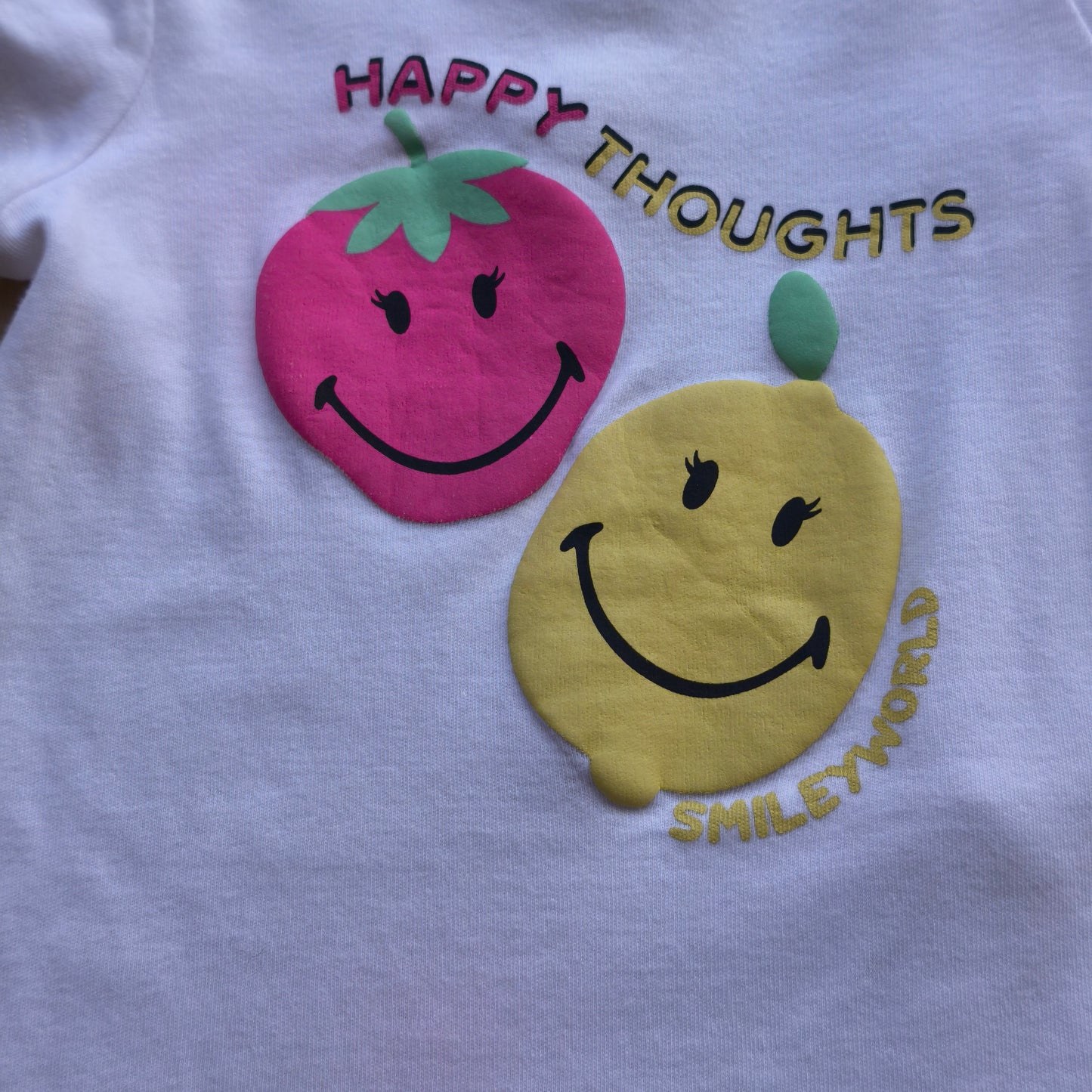 Conjunto de Bebé: Macacão Curto Lefties "Happy Thoughts" + Body Básico H&M