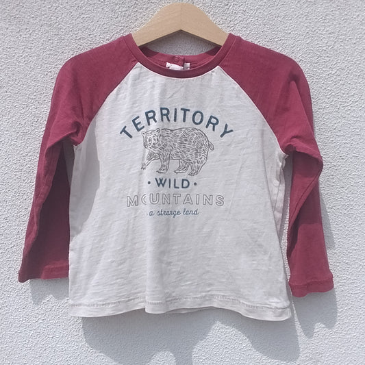 Camisola Raglan "Territory Wild" Zippy – 18 a 24 Meses (92 cm)