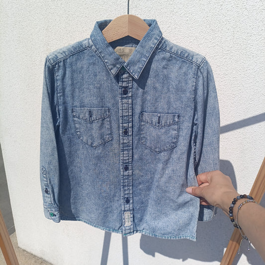 Camisa de Ganga Lefties (LFT Denim) com Padrão de Espinha