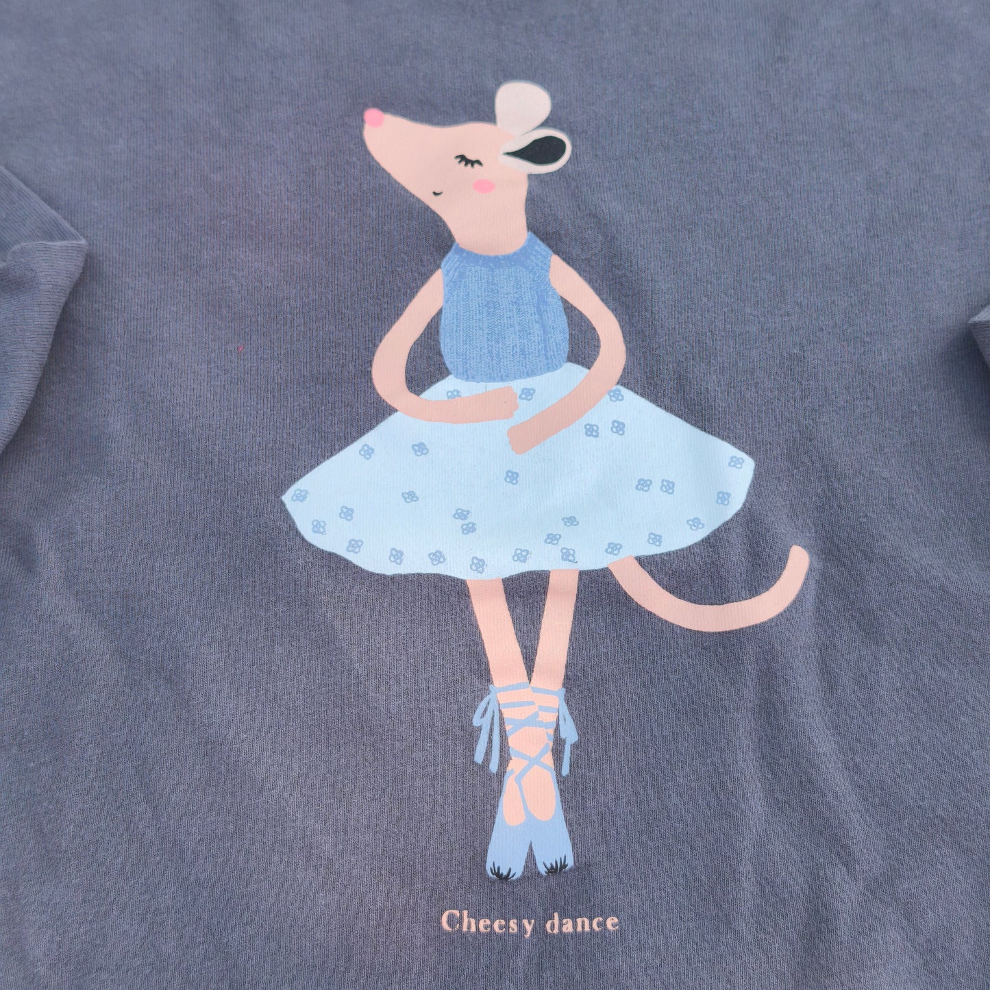Camisola Zara Kids Azul-Escuro "Ratinha Bailarina" – 3-4 Anos (104 cm)