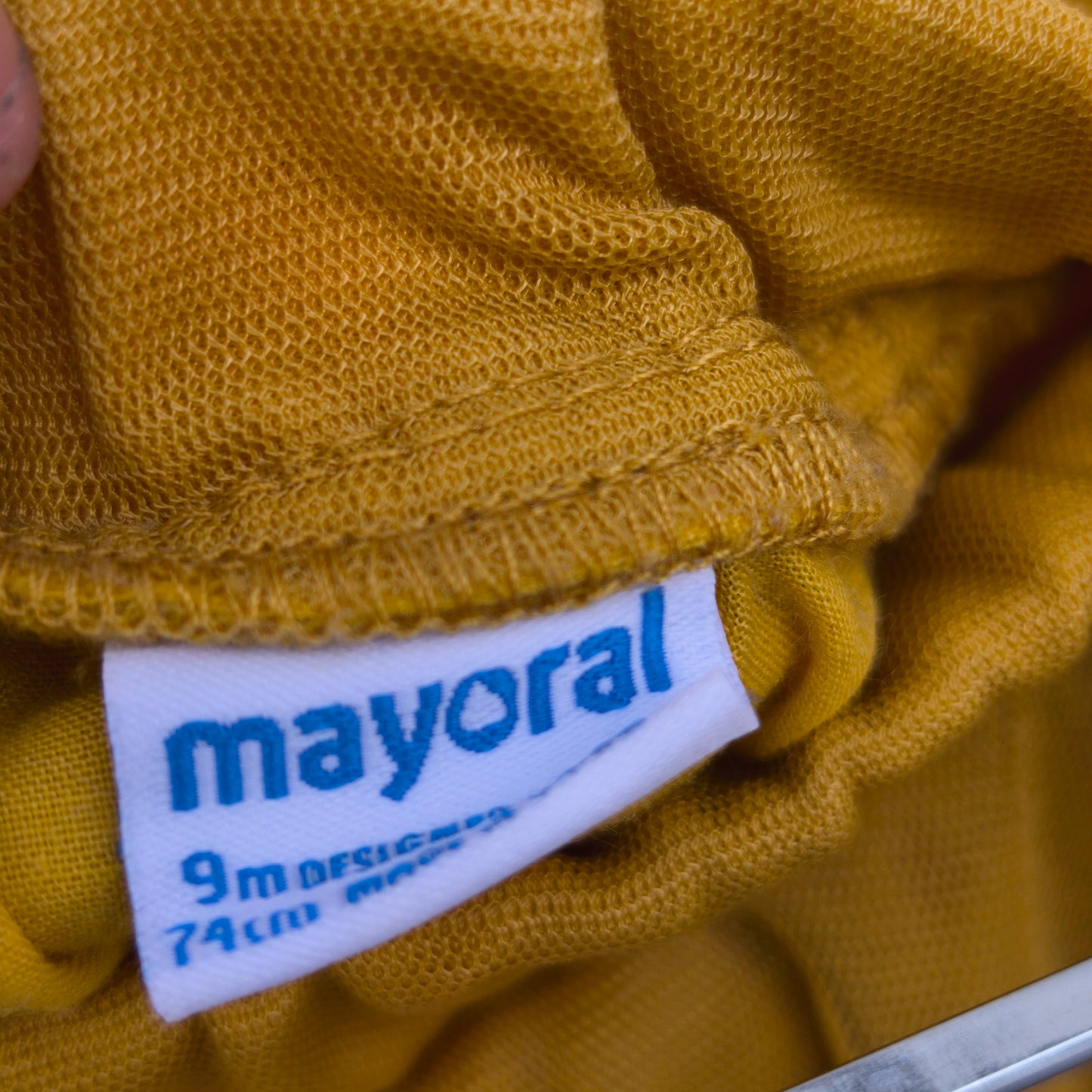 Saia de Tule com Folhos Mayoral Mostarda – 9 Meses (74 cm)