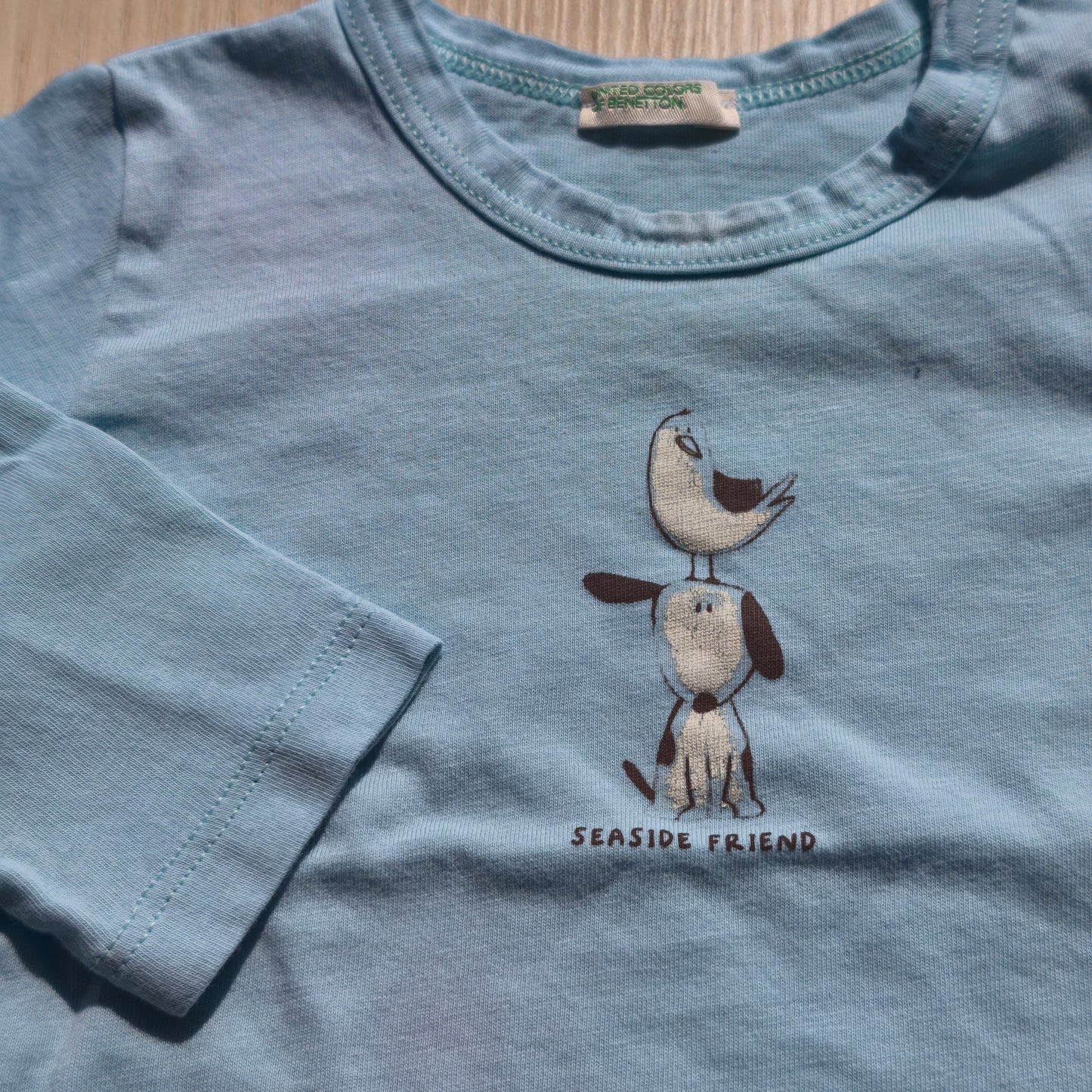 Camisola de Manga Comprida Azul-Celeste "Seaside Friend"