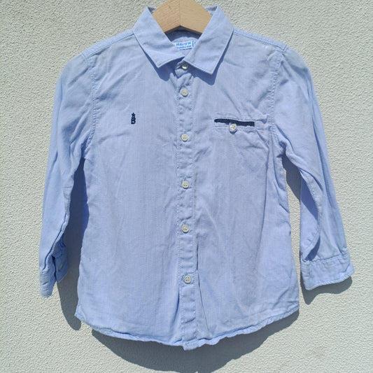 Camisa Manga Comprida Azul Mayoral – 24 Meses (92 cm)