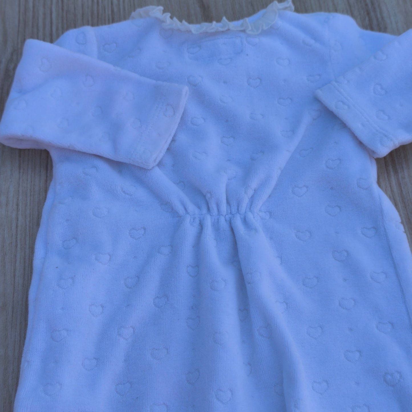 Pijama / Babygrow de Veludo Mayoral Newborn Branco – 1-2 Meses (60 cm)