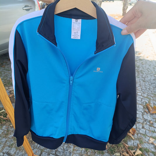 Casaco de Treino Desportivo Domyos Azul e Preto 5-6 anos