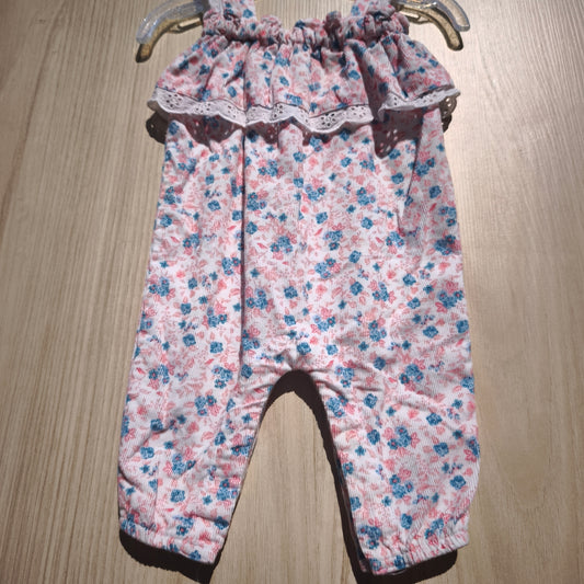 Macacão Floral Canelado – ZY Newborn