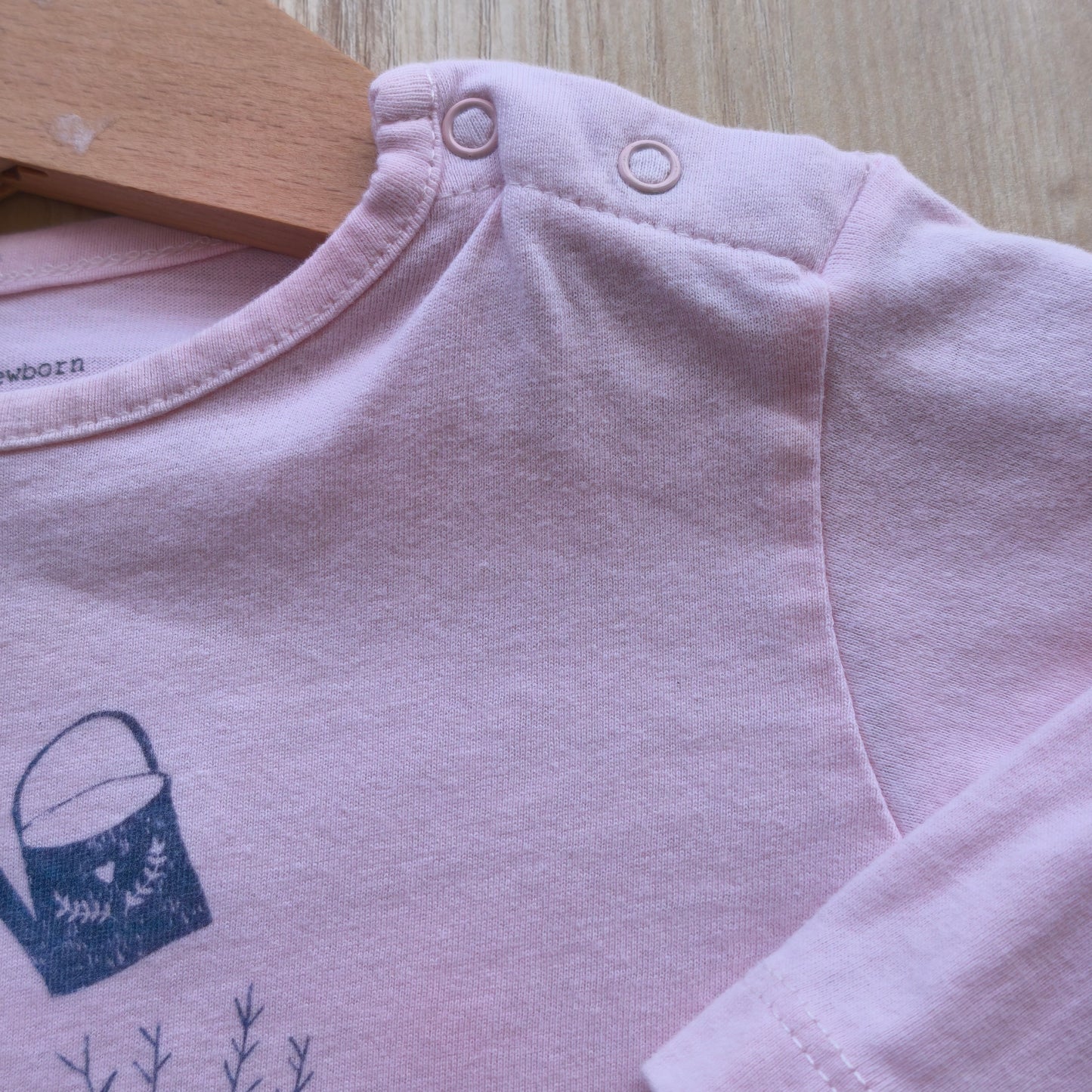 Camisola Rosa ZY Newborn "Jardinagem" – 1-3 Meses