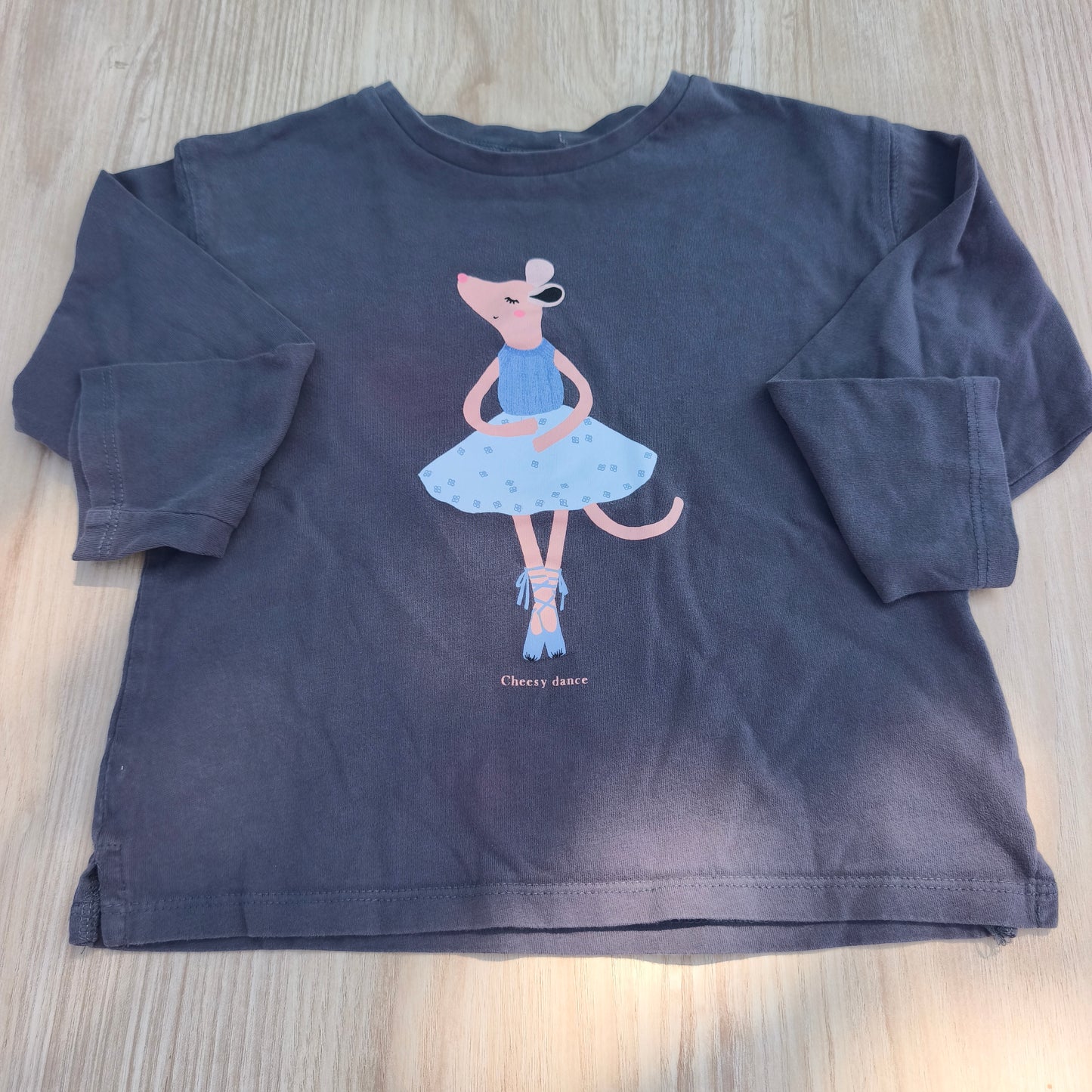 Camisola Zara Kids Azul-Escuro "Ratinha Bailarina" – 3-4 Anos (104 cm)