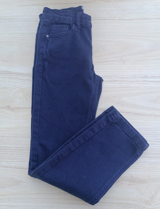 Calças de Sarja MO Kids Azul-Escuro Slim Fit 6-12 anos