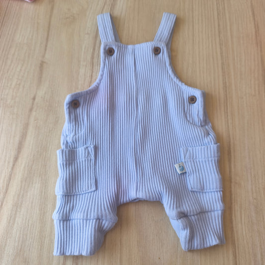 Jardineiras de Malha Canelada Azul Bebé – Primark Cares