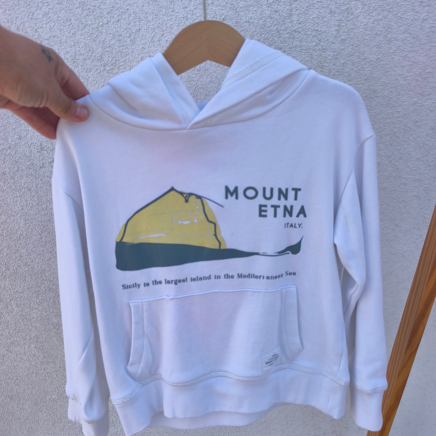 Sweatshirt com Capuz "Mount Etna Italy" (Zippy / ZY) 5-6 anos