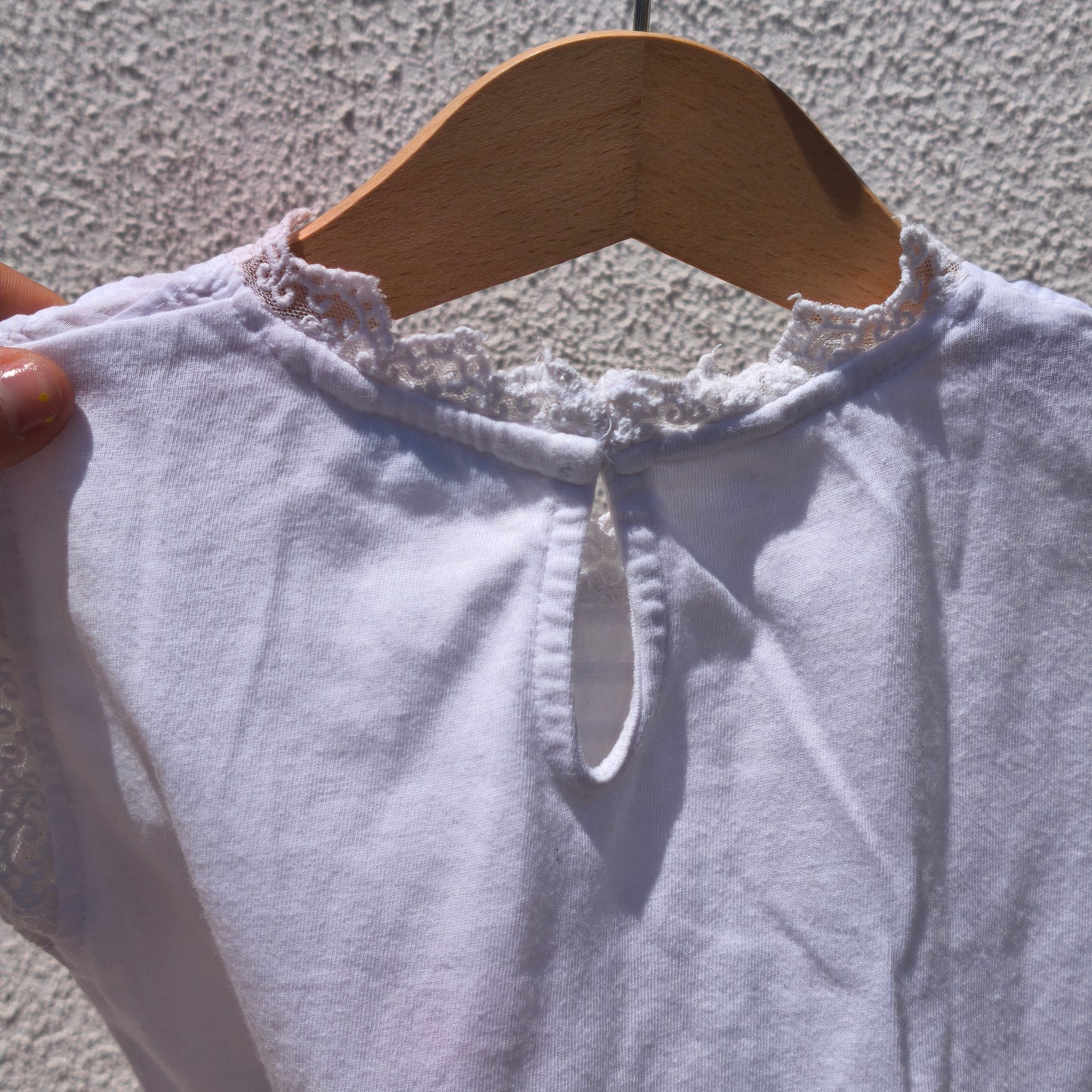 Blusa Mayoral Branca Sem Mangas com Renda – 3 Anos (98cm)