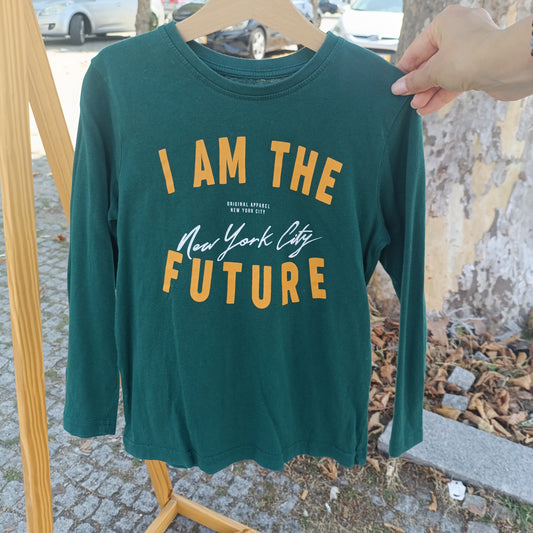 Camisola de Manga Comprida Primark Verde-Garrafa 6-12 anos