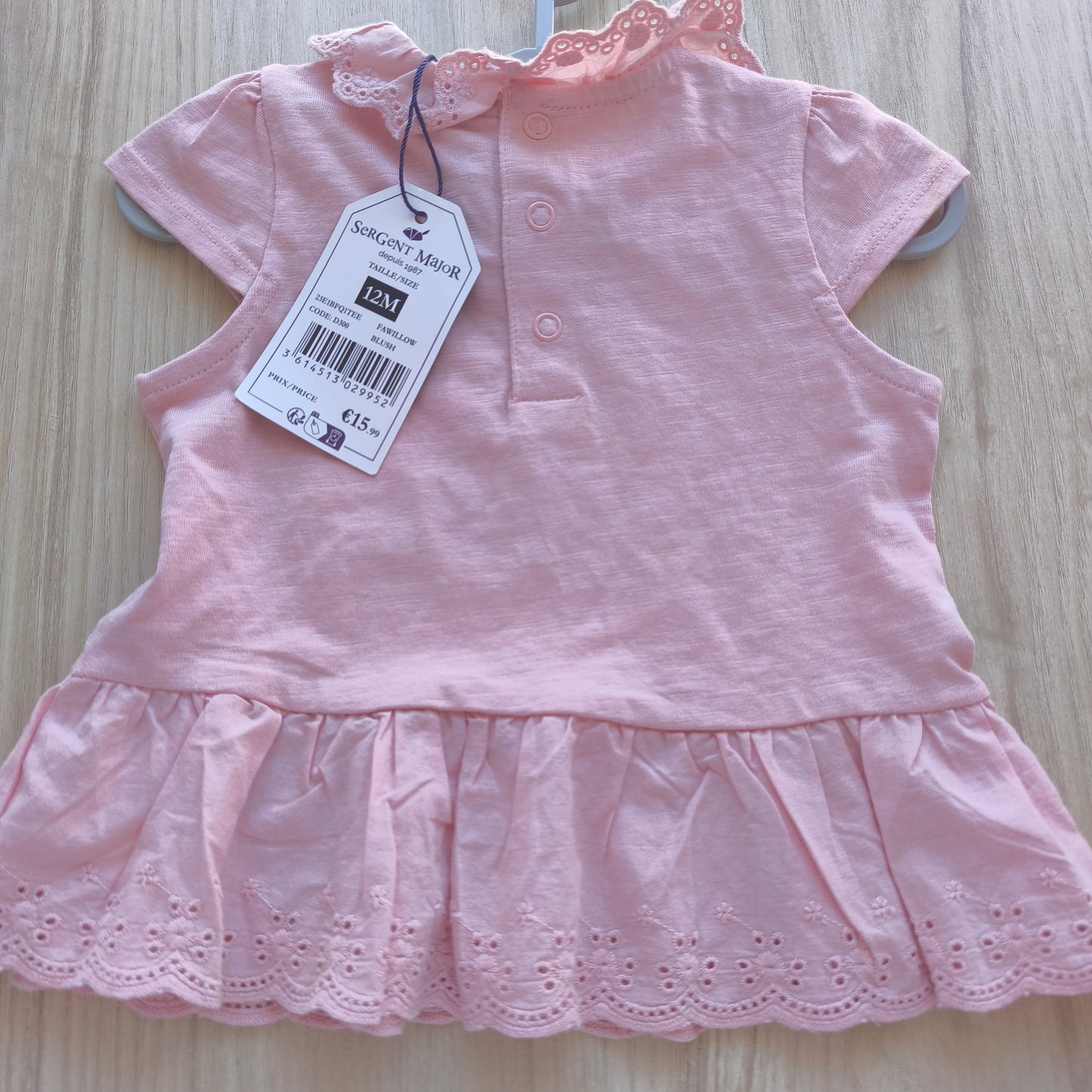 T-shirt de Bebé com Folho e Bordado Flamingo – Sergent Major