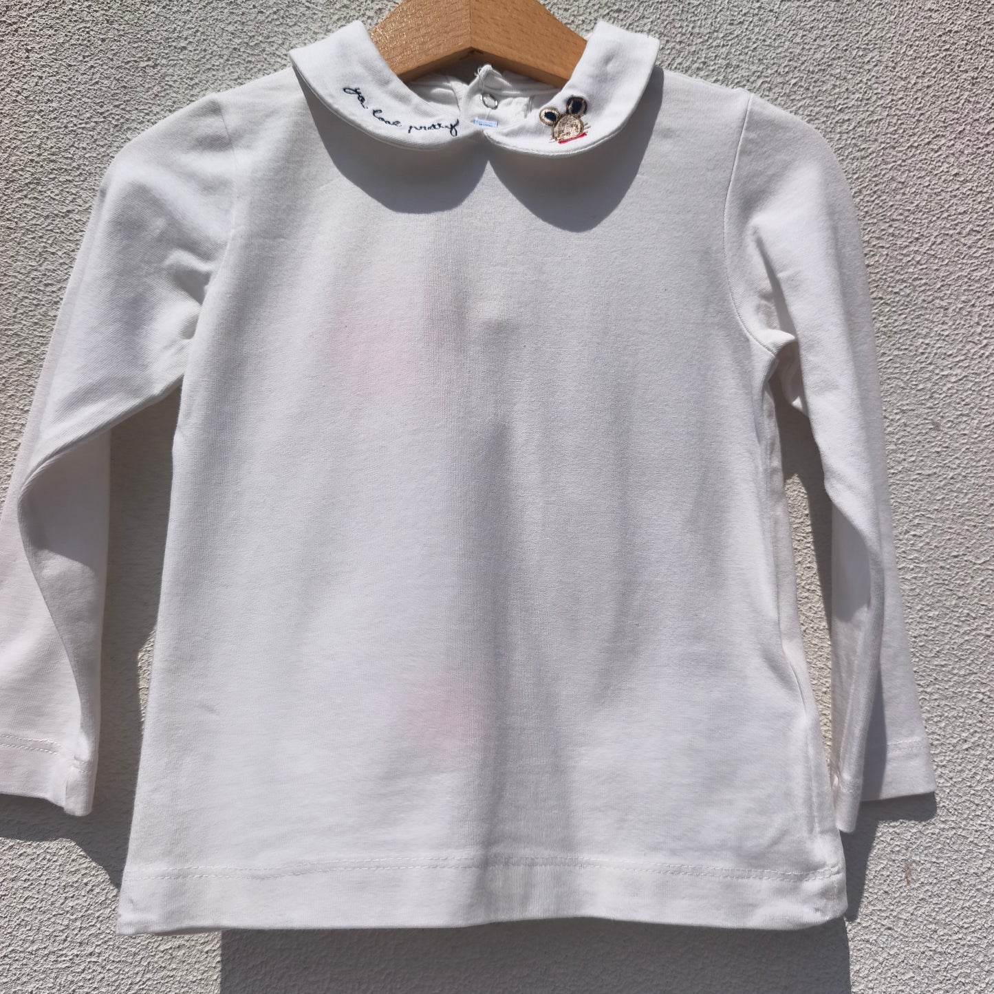 Camisola Branca com Gola Bebé Ilustrada – Mayoral-3 anos