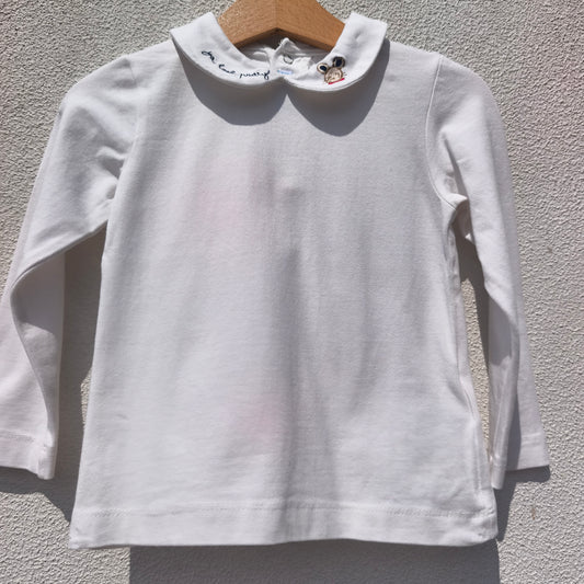 Camisola Branca com Gola Bebé Ilustrada – Mayoral-3 anos