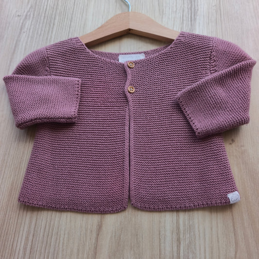 Casaco de Malha MO Baby Malva / Rosa-Velho – 1-3 Meses (56-62 cm)
