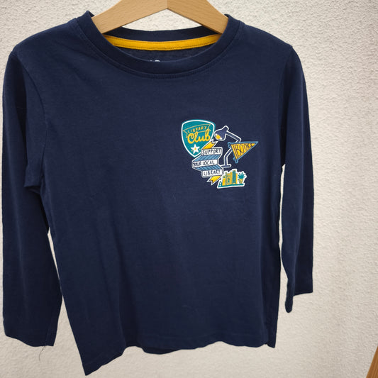 T-shirt de Manga Comprida MO Kids Azul-Escura