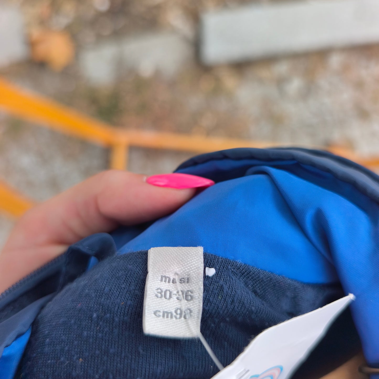 Casaco Blusão Impermeável Azul.Masi. 2-3 anos.