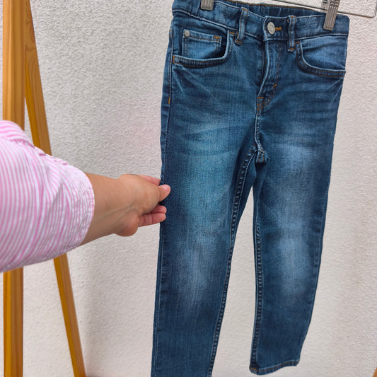 Calças de Ganga H&M Slim Fit com Elástico Regulável