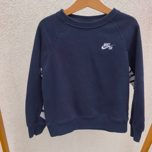 Sweatshirt Nike SB Azul-Escura com Mangas Raglan