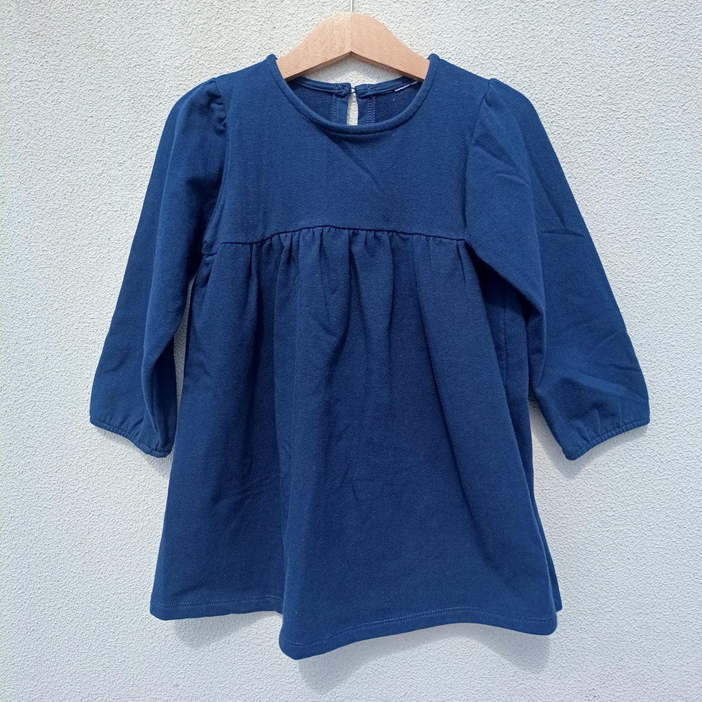 Vestido / Túnica de Algodão Azul-Marinho –