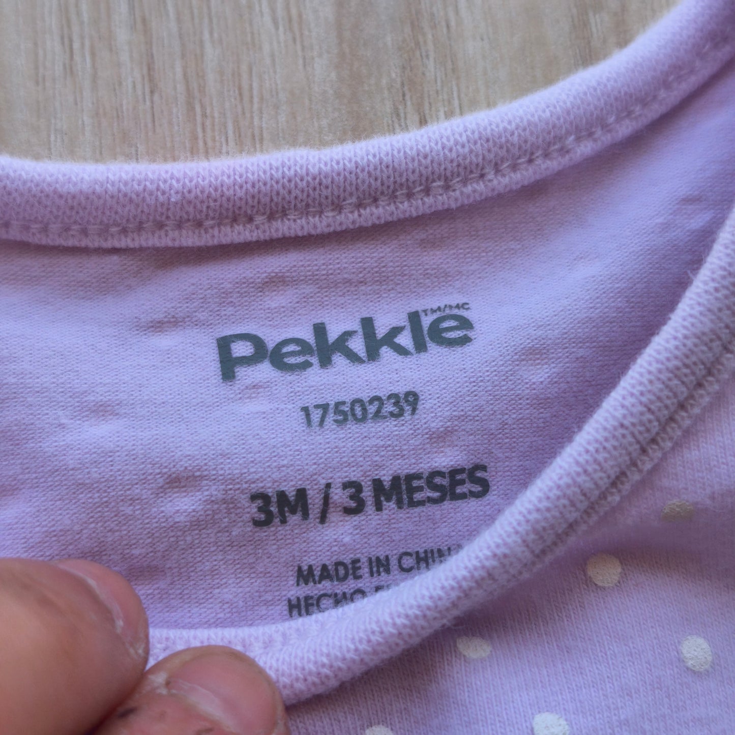 Conjunto de Verão Pekkle: T-shirt Nuvem Lilás e Body Rosa – 3 Meses
