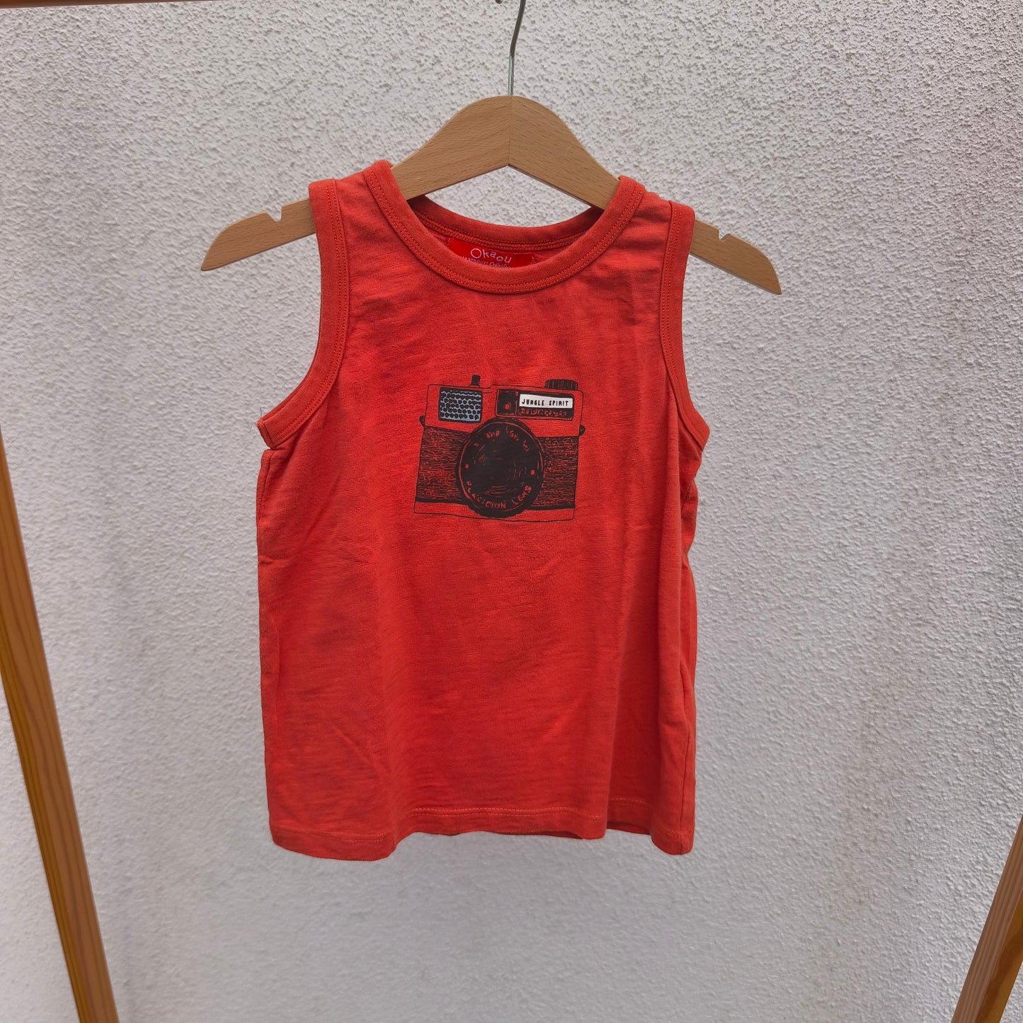 Camisola de Alças Laranja Okaïdi (La Redoute) - 4 Anos