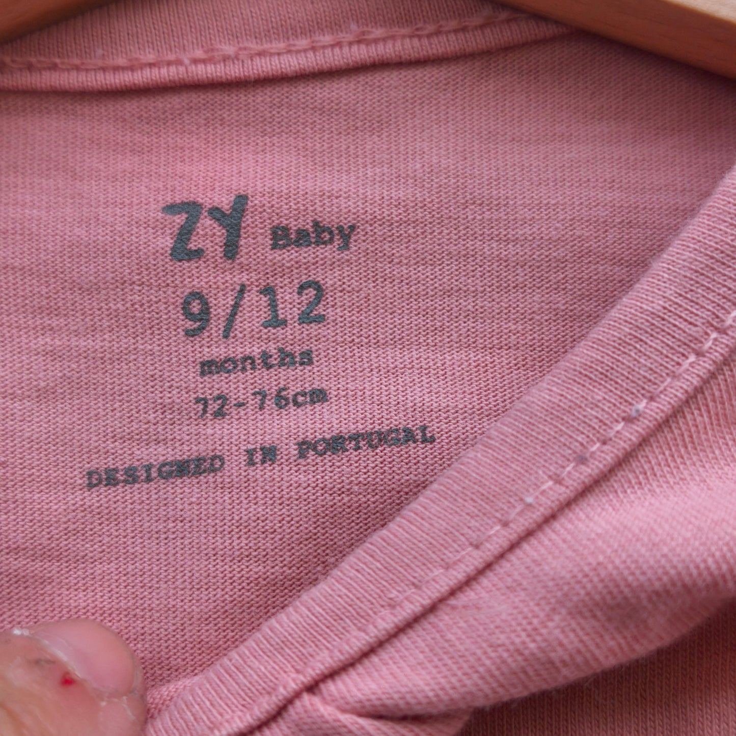 Camisola Zippy (ZY Baby) Manga Comprida Rosa com Estampa de Raposa – 9-12 Meses (72-76 cm)