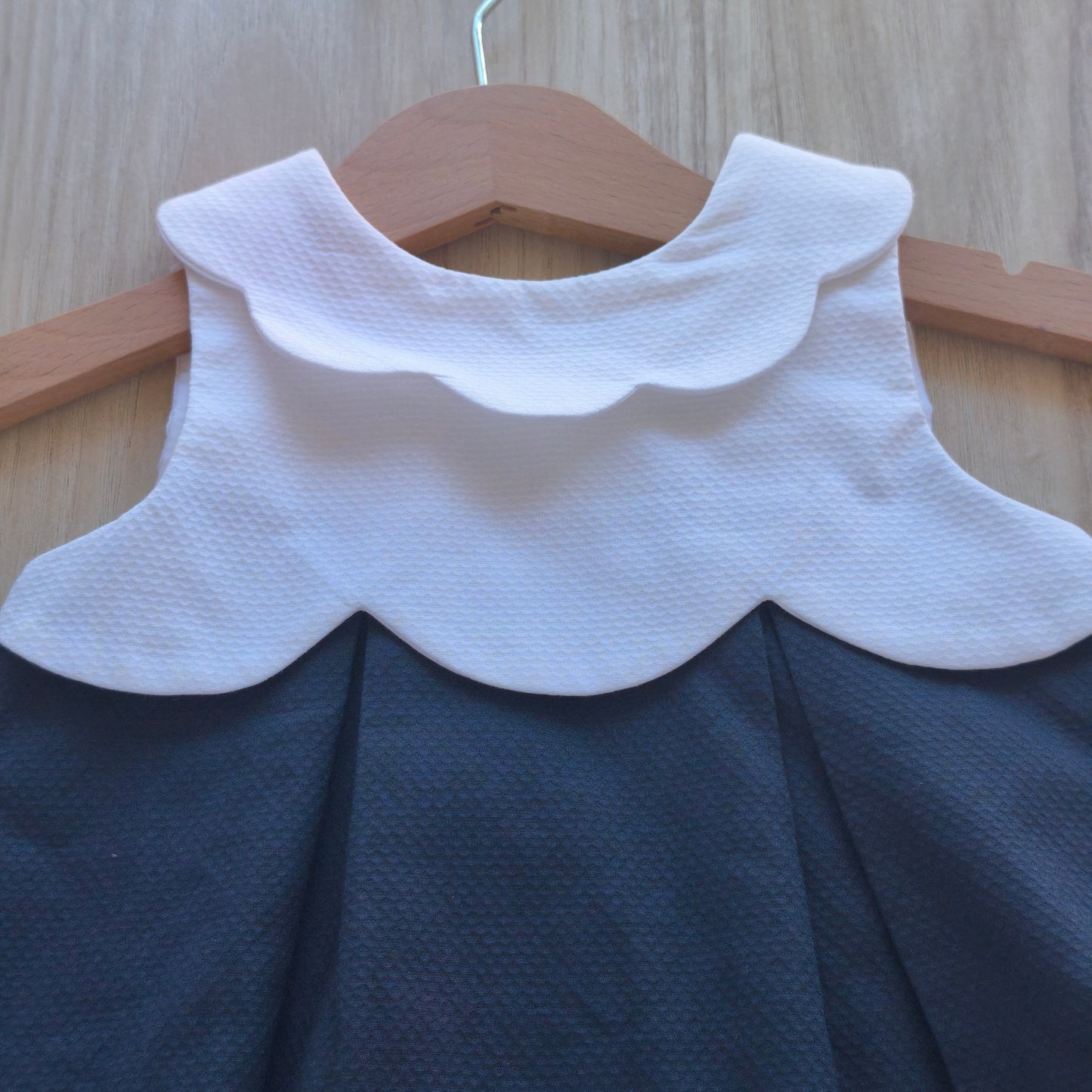 Vestido de Piqué Jacadi Paris – Azul Marinho e Branco