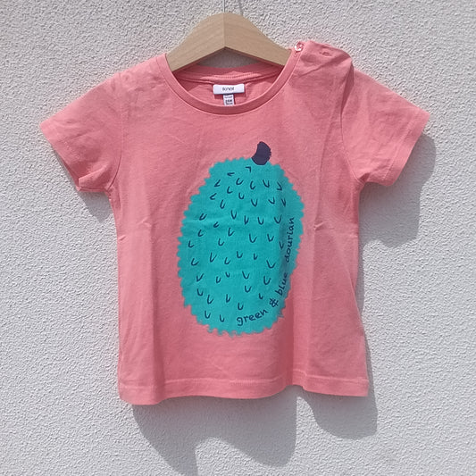 T-shirt Rosa-Coral "Dourian" Knot – 24 Meses (92 cm)