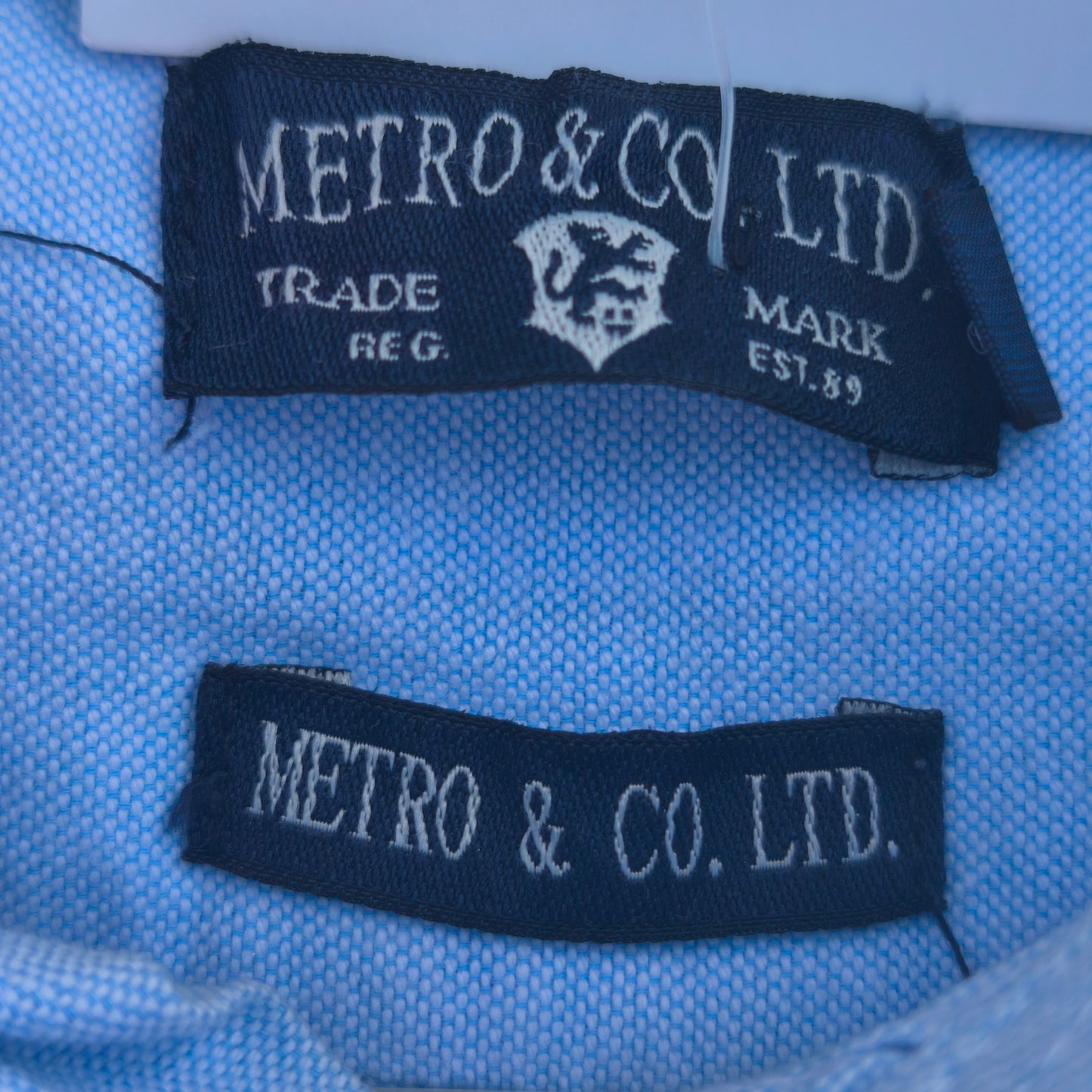 Camisa Social Azul-Claro. Metro &go, 9M - 12M