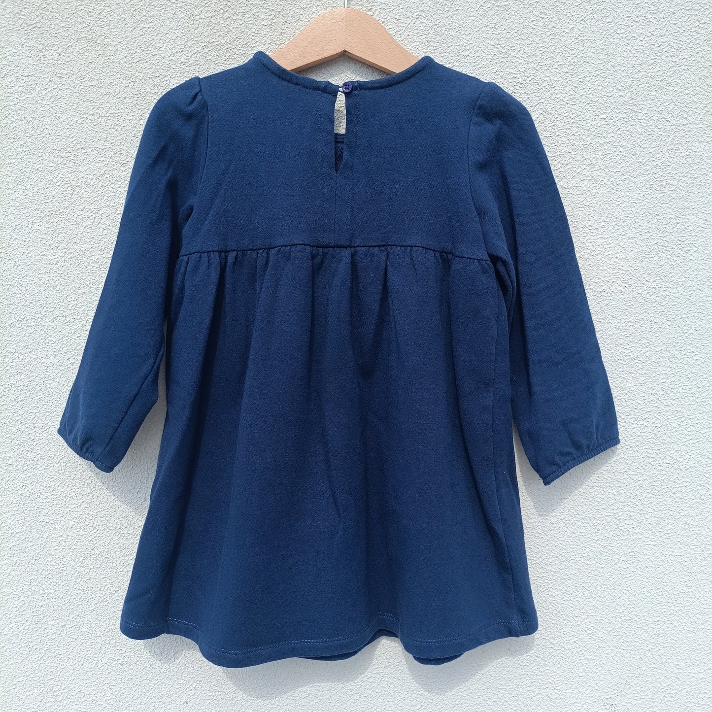 Vestido / Túnica de Algodão Azul-Marinho –