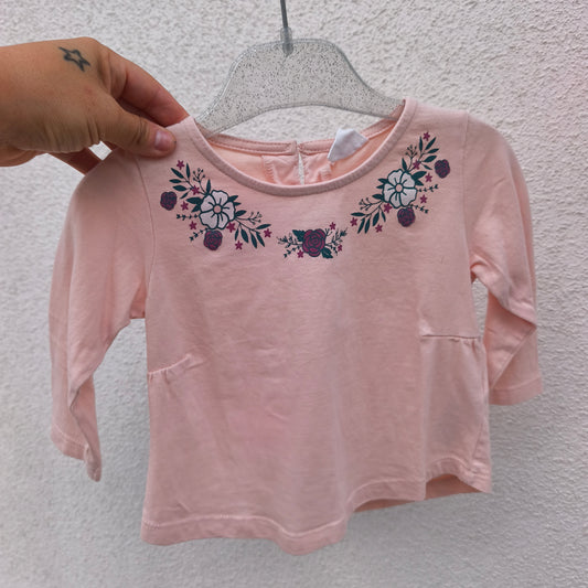 Camisola Rosa com Detalhe Floral Blue Swan – 12-18 Meses (86 cm)