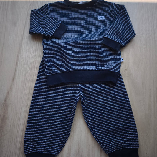 Conjunto de Camisola e Calça de Malha Às Riscas, Feetje