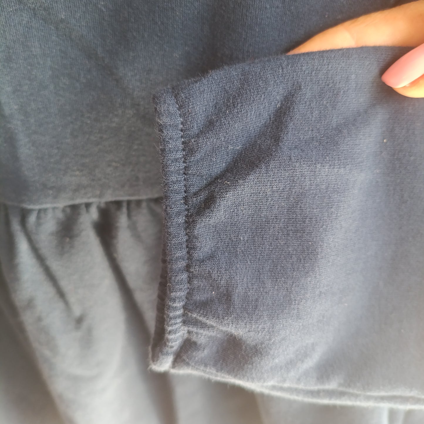 Vestido / Túnica de Algodão Azul-Marinho –