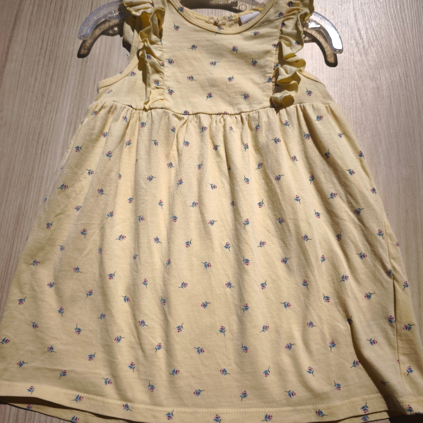 Vestido de Alças Amarelo com Flores H&M