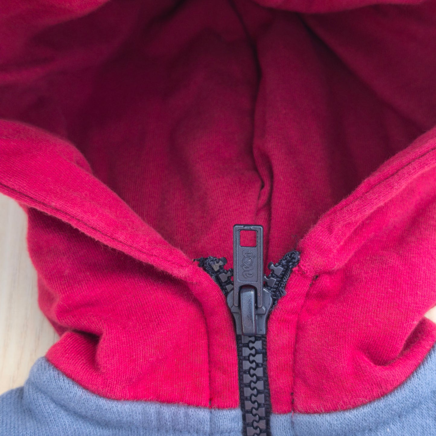 Casaco de Moletão com Capuz Divertido / Pássaro 3D Azul e Vermelho - 6 meses